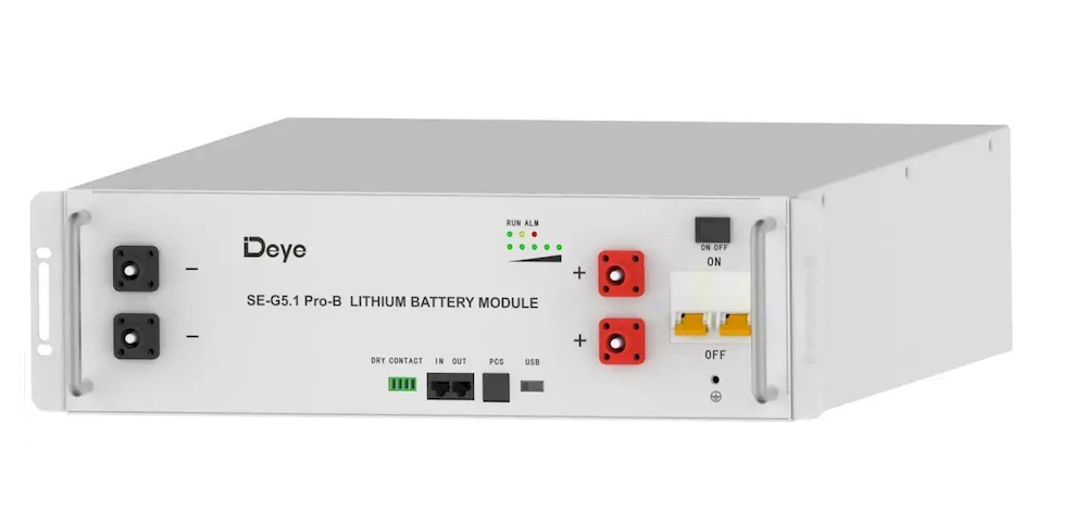 Батарея літій-залізо-фосфатна (lifepo4) Deye SE-G5.1Pro-B